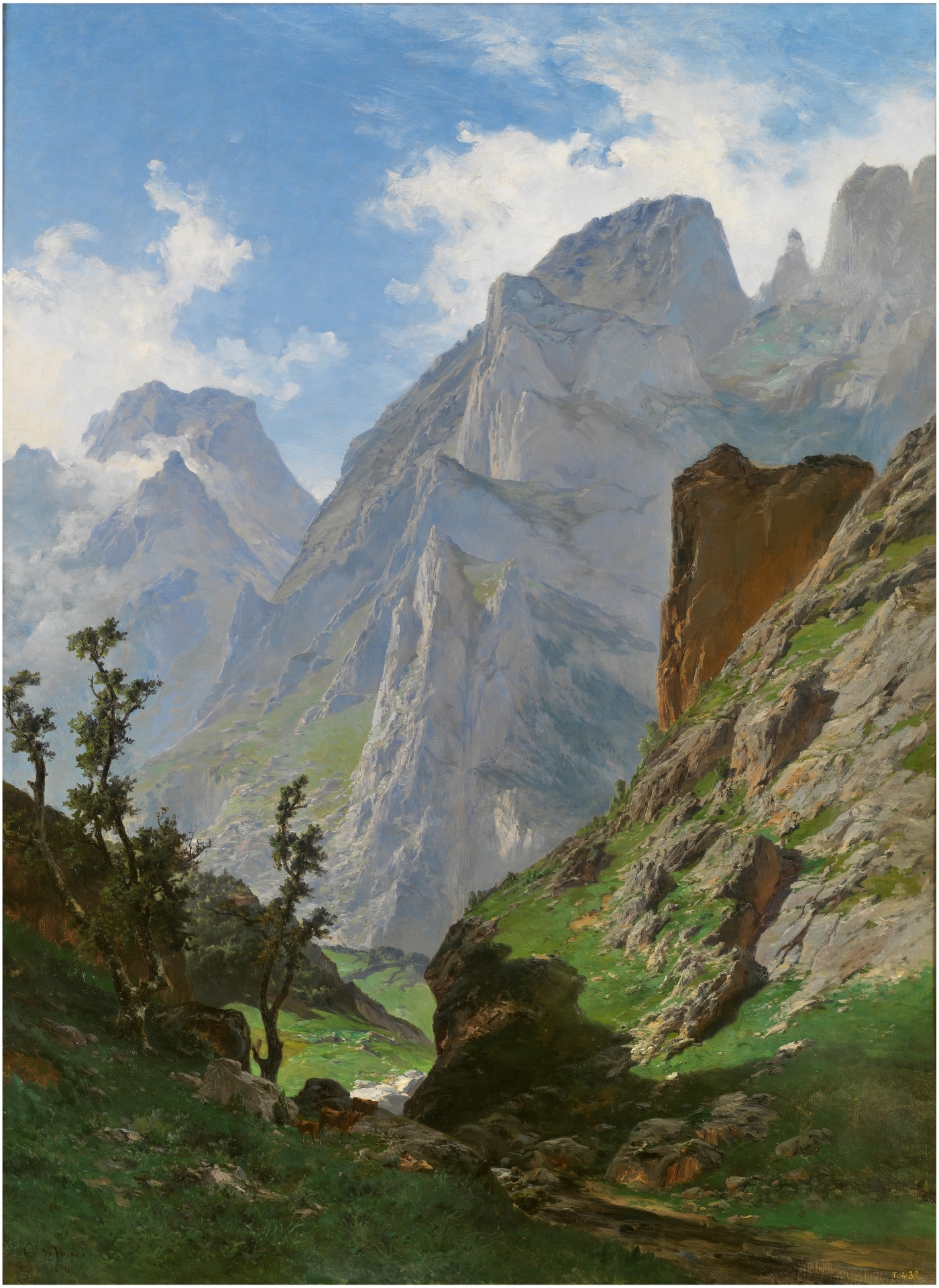Universalmente considerato il dipinto più emblematico del paesaggismo realista spagnolo del XIX secolo, questo spettacolare panorama dei Picos de Europa rappresenta anche il capolavoro assoluto di Carlos de Haes.